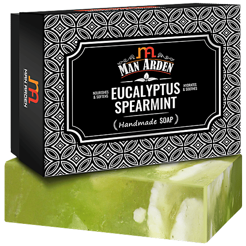 Man Arden Eucalyptus & Spearmint Handmade Luxury Soap, 125 g  Handmade