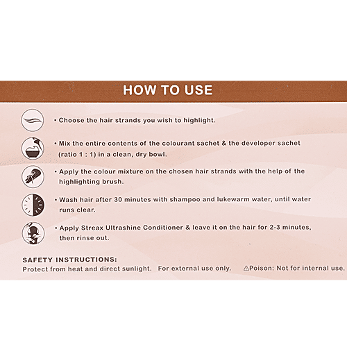 Streax Ultralights Highlighting Kit - Coffee Collection, 60 g Mocha Brown 