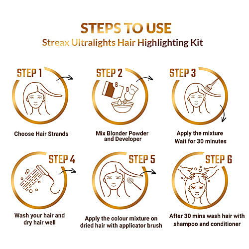 Streax Ultralights Highlighting Kit - Coffee Collection, 60 g Mocha Brown 