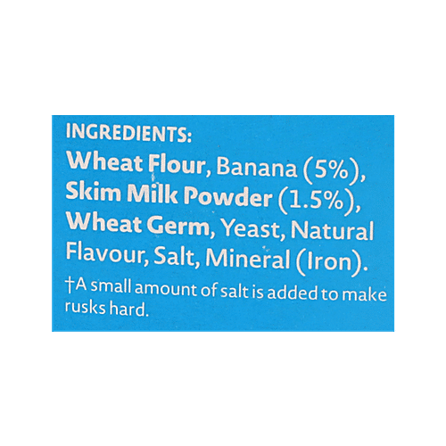 Buy Raffertys Garden Banana Milk Teething Rusks 6+ Months Online at