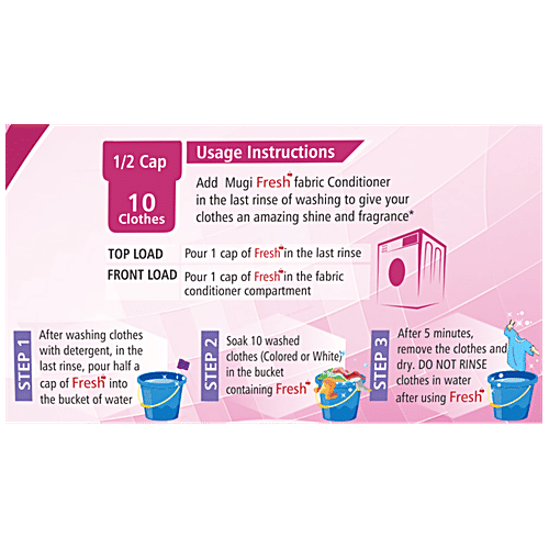 Mugi Fresh After Wash Fabric Conditioner - Cool Blossom, 200 ml  