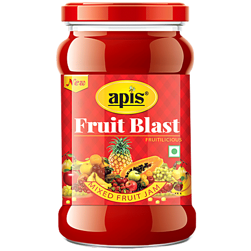 Apis Fruit Blast - Mixed Fruit Jam, 450 g (Buy 1 Get 1 Free) 