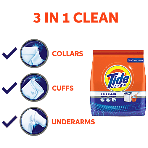 Tide Ultra 3 In 1 Clean Detergent Washing Powder, 500 g  