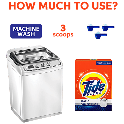 Tide Ultra Matic Fully Automatic Detergent Powder, 1 kg  Outstanding Cleaning