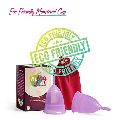 mJoy Premium Hygienic Large Period Cup - Reusable, Washable, After Delivery Or Above 25 Years, 1 pc  Eco Friendly, Reusable