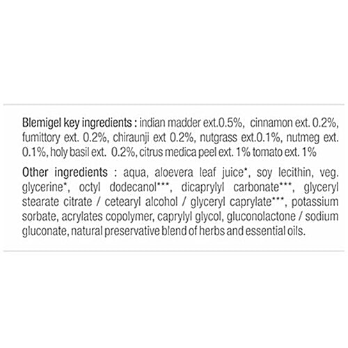 Buy Just Herbs Blemigel Anti Blemish Gel For Normal To Oily Skin