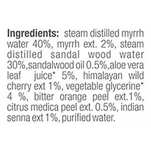 Just Herbs Myrrh Facial Toner - Sandalwood, Oily & Combination Skin, Alcohol Free & No Artificial Fragrance, 100 ml  Alcohol Free & No Artificial Fragrance