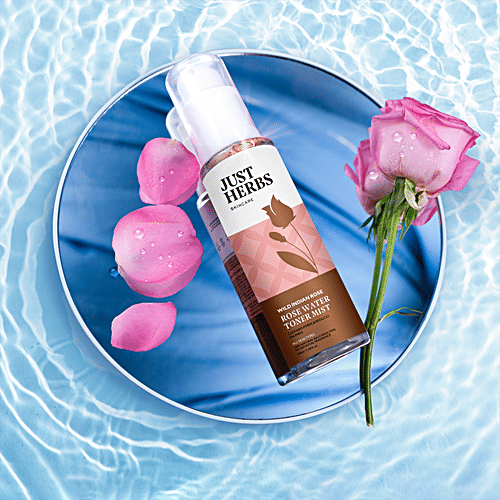 Buy Just Herbs Rose Water Toner For Pore Wild Indian Rose Online at