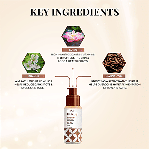 Buy Just Herbs Hydrating Skin Tint Medium Coverage SPF 15 +, With