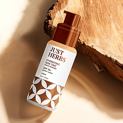 Buy Just Herbs Hydrating Skin Tint Medium Coverage SPF 15 +, With Brahmi & Lotus Online at