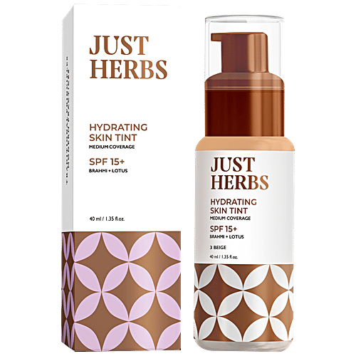 Buy Just Herbs Hydrating Skin Tint Medium Coverage SPF 15 +, With