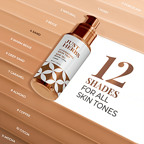 Buy Just Herbs Hydrating Skin Tint Medium Coverage SPF 15 +, With Brahmi & Lotus Online at