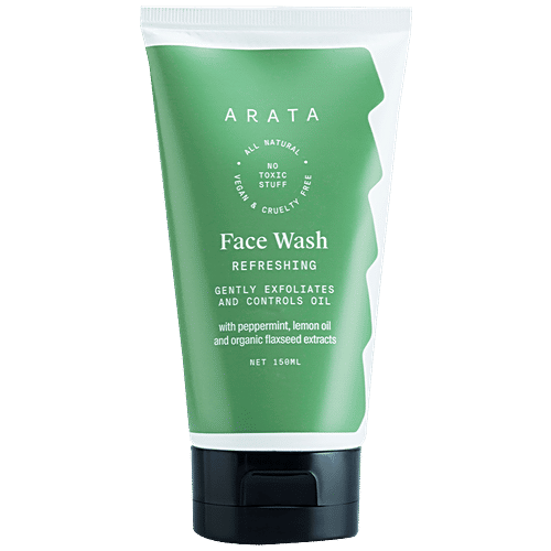 Arata Zero Chemicals Natural Refreshing Face Wash, 150 ml  