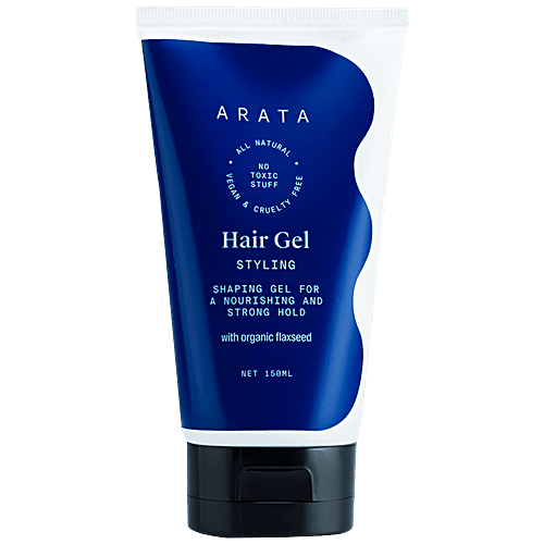 Arata Zero Chemicals Natural Hair Gel - For Studio Styling, 150 ml  