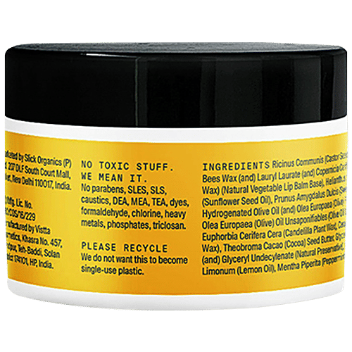 Arata Zero Chemicals Natural Lip Balm - For dry & Chapped Lips, 10 g  