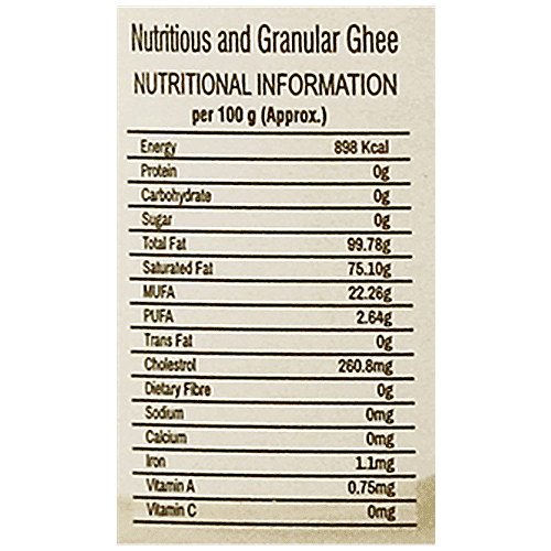 Sunshine Farm Cow Ghee/Tuppa, 250 ml PET Jar