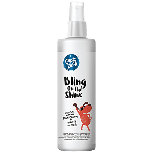 Captain Zack Bling On The Shine Dry Shampoo For Dogs, 250 ml  
