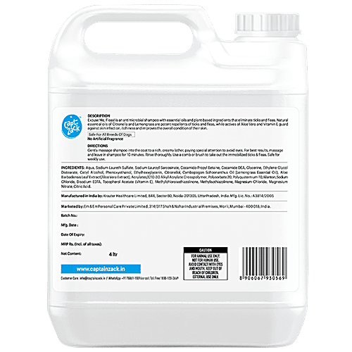 Buy Captain Zack Excuse Me, Fleas! AntiTick & Flea Dog Shampoo Online