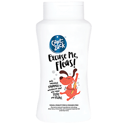 Captain Zack Excuse Me Fleas! Anti-Tick and Flea Dog Shampoo, 50 ml  