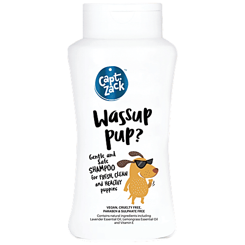 Captain Zack Wassup Pup Sulphate Free Puppy Shampoo, 50 ml  