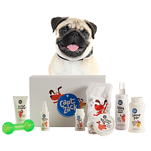 Captain Zack The Pug Groom Box, 7 pcs  