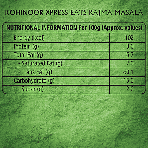 Kohinoor Xpress Eats, Ready-to-Eat Rajma Masala, 300 g Microwave Pack 