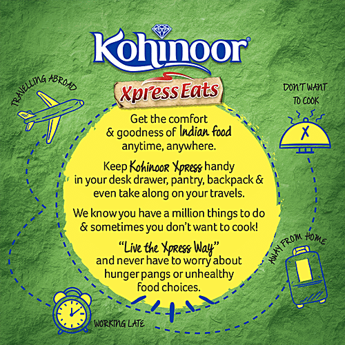 Kohinoor Xpress Eats, Ready-to-Eat Rajma Masala, 300 g Microwave Pack 
