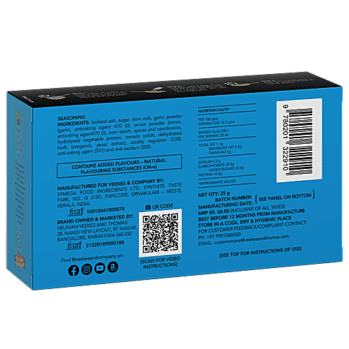 Veekes & Company Instant Pasta Seasoning Mix - Aglio Olio, 25 g  