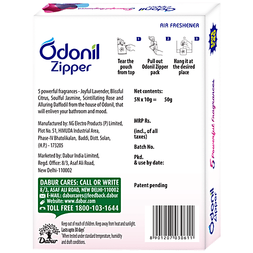 Odonil Assorted Air Freshener, 10 g (Pack of 5)