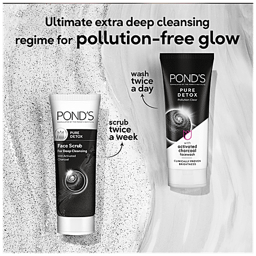 Buy Ponds Pure Detox AntiPollution Purity Face Wash With Activated