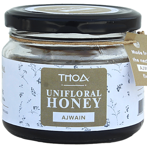 Thoa Uni-fForal Ajwain Honey, 330 g Glass Jar 
