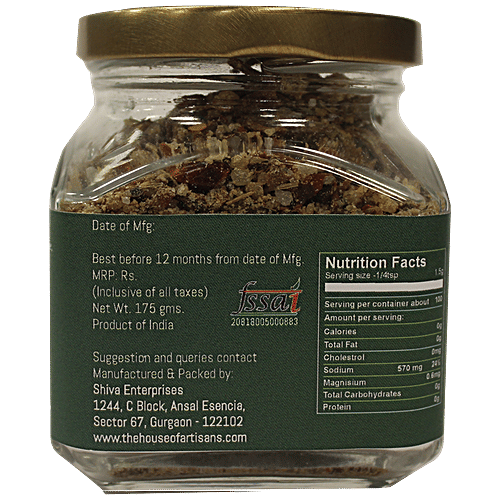Thoa Smoked Italian Herbs & Aged Balsamic Himalayan Pink Salt, 175 g Glass Jar 