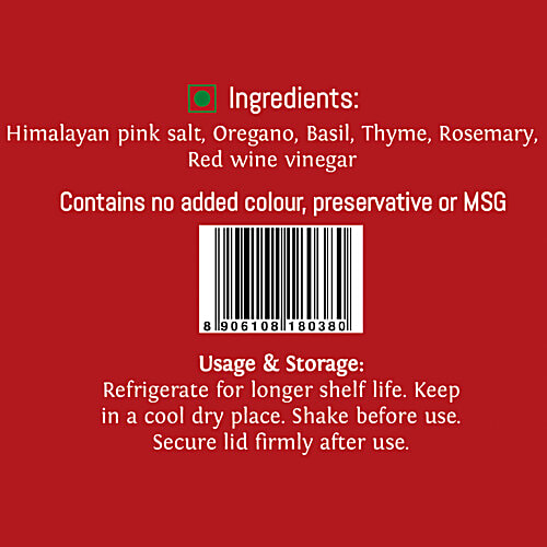 Thoa Italian Herbs & Red Wine Vinegar Salt, 175 g Glass jar 