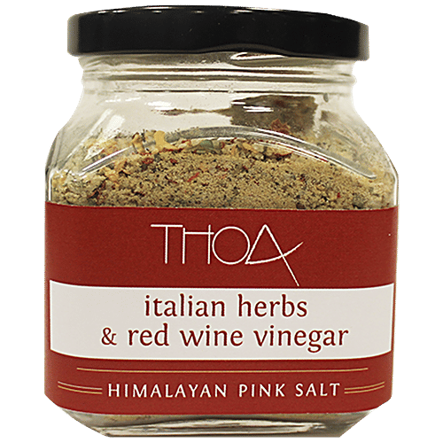 Thoa Italian Herbs & Red Wine Vinegar Salt, 175 g Glass jar 