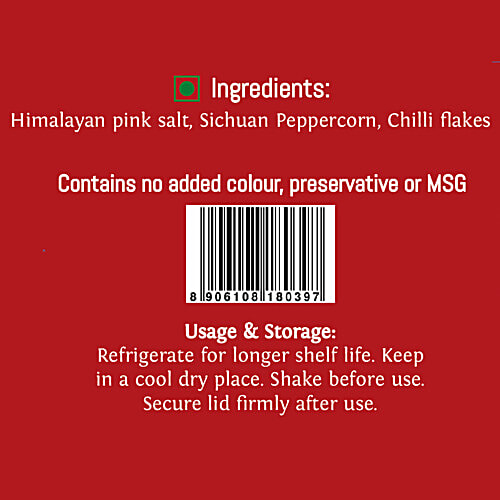 Thoa Sichuan Pepper Chilli Himalayan Salt, 175 g Glass Jar 