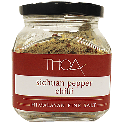 Thoa Sichuan Pepper Chilli Himalayan Salt, 175 g Glass Jar 