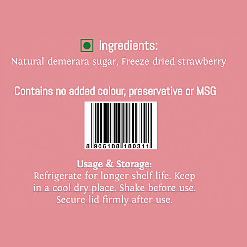 Thoa Strawberry Demerara Sugar, 175 g Glass Jar 