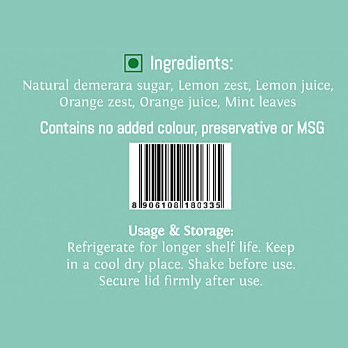 Thoa Citrus & Mint Demerara Sugar, 175 g Glass jar 