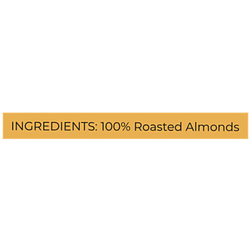 Happy Jars Almond Butter - Unsweetened, 265 g Jar No Oil, Sugar & Preservatives