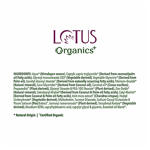 Lotus Organics+ Divine Nutritive Creme SPF 20, 50 g  