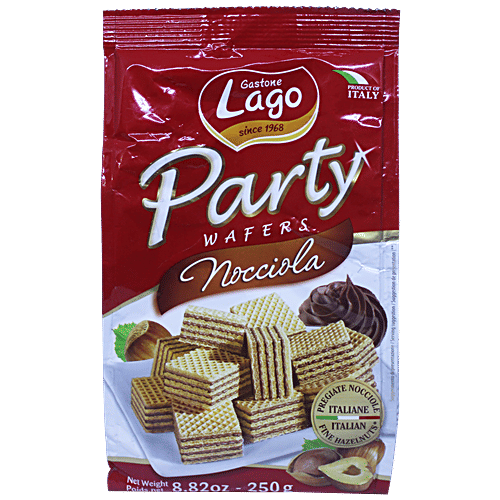 Gastone Lago Party Wafers - Hazelnut Cream, 250 g Pouch Zero Trans Fat