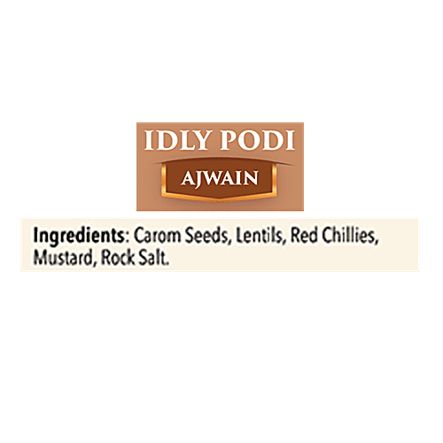 Aaha Oho Organic Idly Podi - Ajwain, 100 g Pouch 