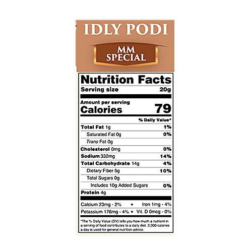 Aaha Oho Organic Idly Podi - MM Special, 100 g Pouch 