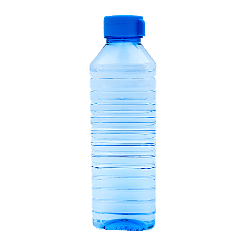 BB Home Leo Plastic Pet Water Bottle - Light Blue, Wide Mouth, 1 L  