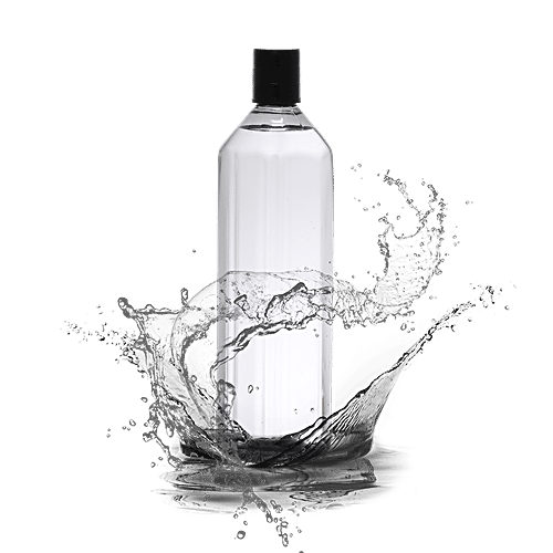 bb home Octa Plastic Pet Water Bottle - Black, Narrow Mouth, 1 L  100% Food Grade & BPA Free