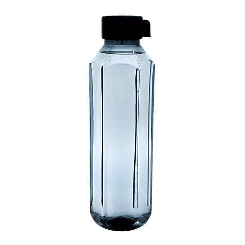 bb home Penta Plastic Pet Water Bottle - Black, Wide Mouth, 1 L  100% Food Grade & BPA Free