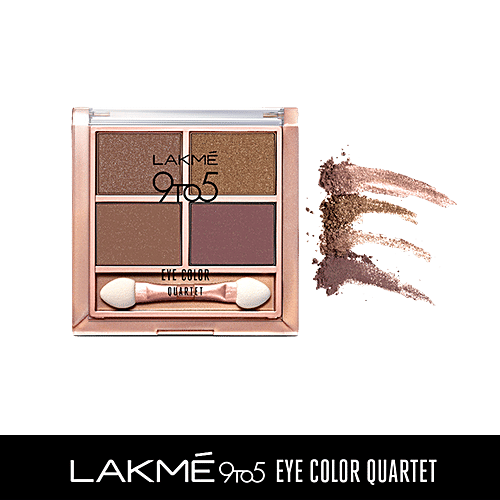 Lakme 9 To 5 Eye Colour Quartet Eye Shadow - Mystic Nudes, 7 g  