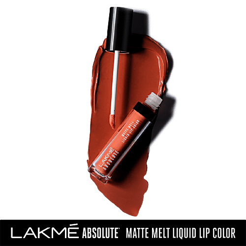 Lakme Absolute Matte Melt Liquid Lip Colour, 6 ml Coral Flip 