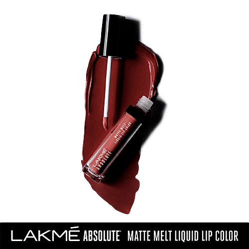 Lakme Absolute Matte Melt Liquid Lip Colour, 6 ml Red Vibe 