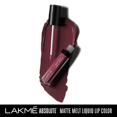 Lakme Absolute Matte Melt Liquid Lip Colour, 6 ml Mauve Mix 